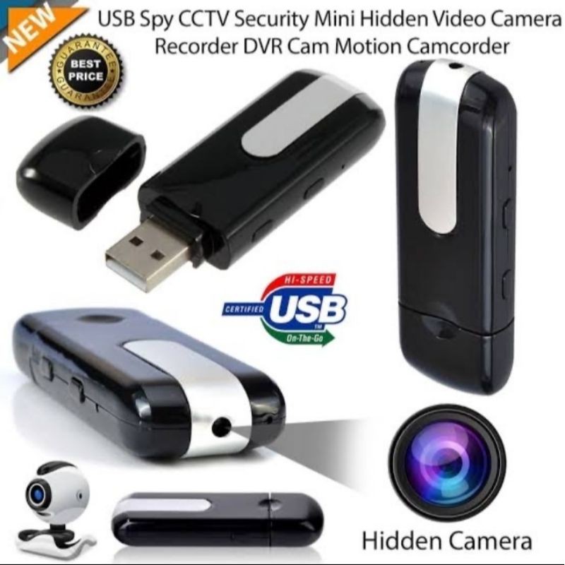 SPY CAM KAMERA PENGINTAI ORIGINAL SPY USB DVR DISK CAMERA U8 MINI ORI