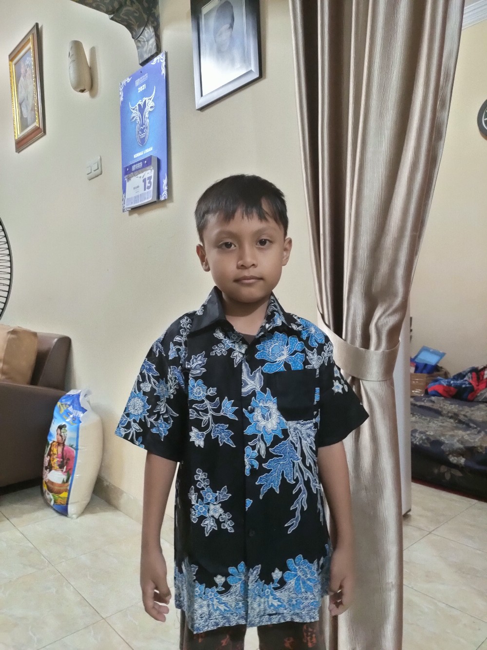 Baju Hem Batik Anak  Laki-laki Lengan Pendek Bahan Adem Termurah Berkualitas