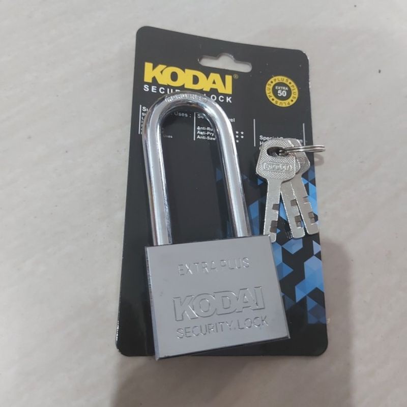 KODAI Gembok baja 50mm panjang pagar rumah