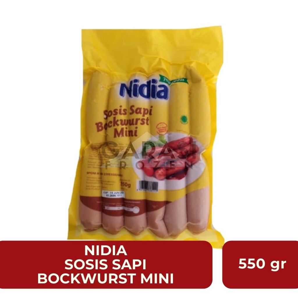 

Nidia Sosis Sapi Bockwurst Mini 550 gr isi 12 - frozen food