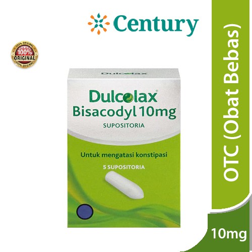 Dulcolax Bisacodyl 10mg 5 Supositoria/Obat Susah BAB/Sembelit/Gangguan Pencernaan/Obat Pencahar