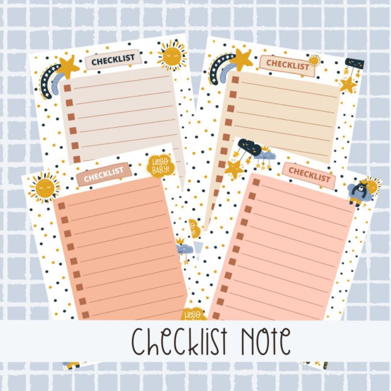 

Checklist Note murah