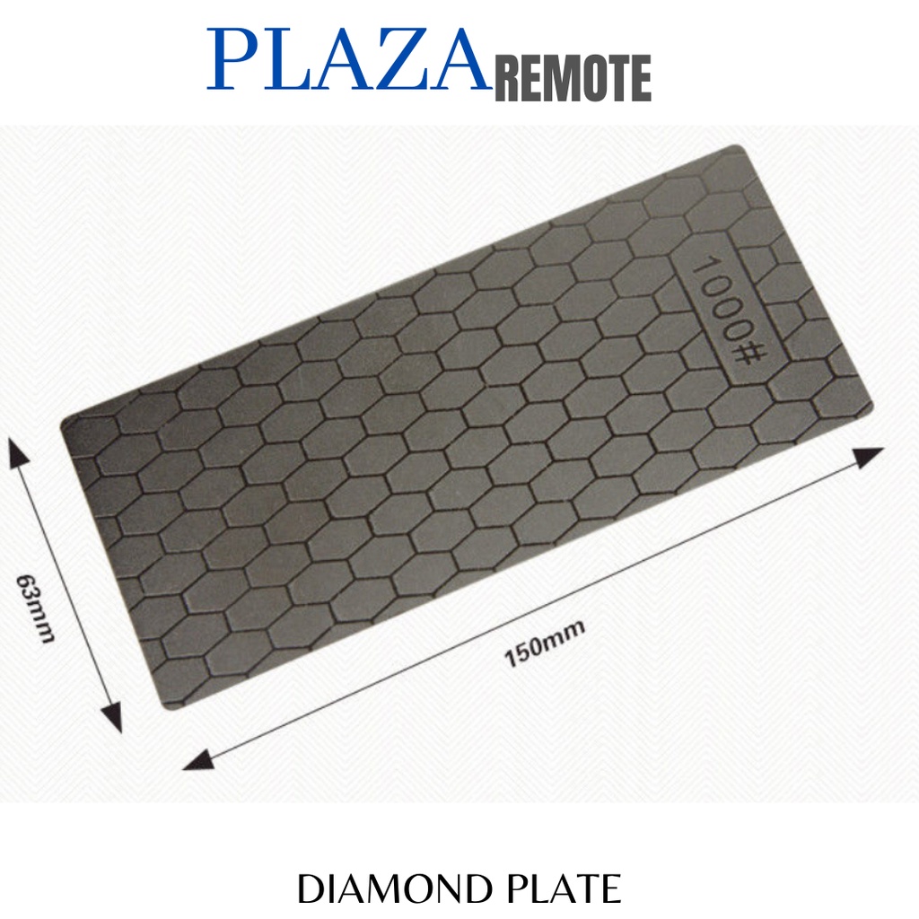 BATU PENGASAH PISAU DIAMOND SHARPENING PLATE GRID 1200 #