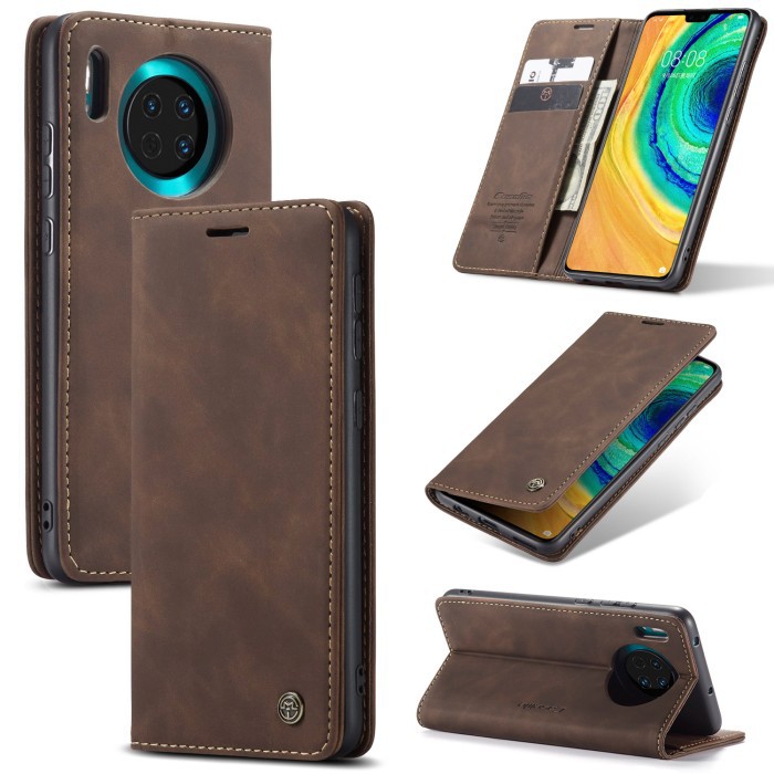 HUAWEI MATE 30 LEATHER FLIP WALLET CASE DOMPET MAGNETIC COVER