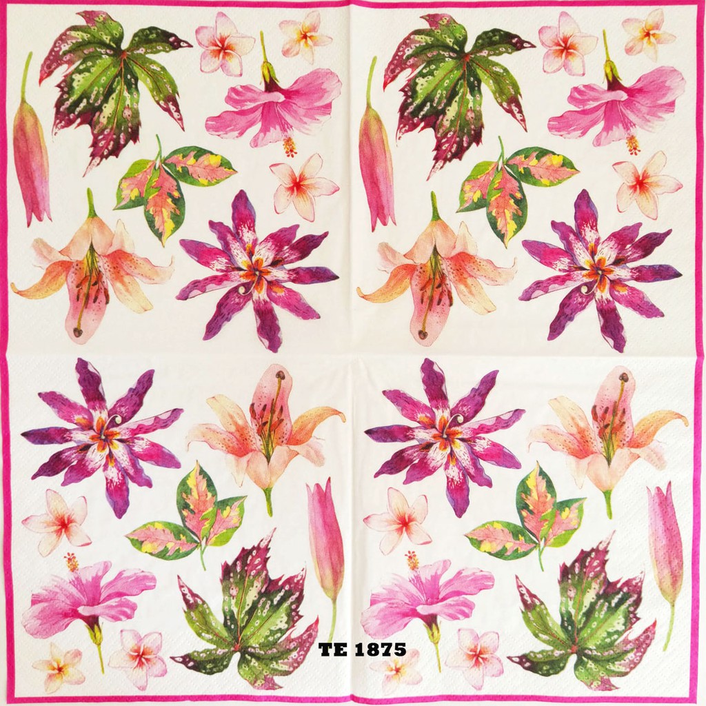 TISU NAPKIN DECOUPAGE EROPAH 33X33 CM TE  1875 TTS