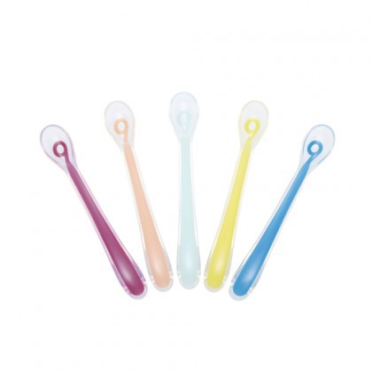 Babymoov Baby Spoon Silicone / Sendok Silikon Bayi 6m+ (Tersedia Varian Isi)