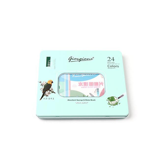

Update! Giorgione Bird'S Song Series 24 Colors Solid Watercolor Tin Case - Hijau Pastel Termurah