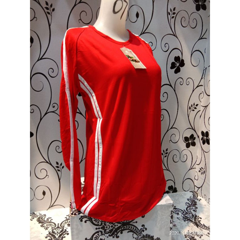 BAJU OLAHRAGA WANITA LENGAN PANJANG JUMBO SENAM/GYM/AEROBIC