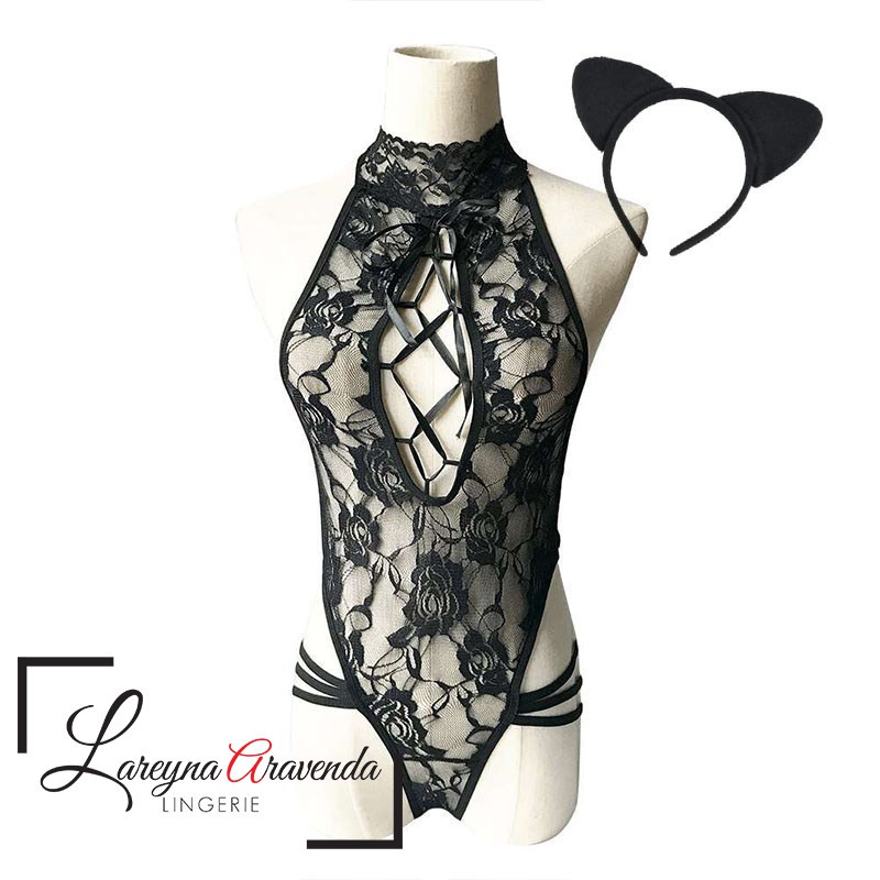 Baju Sexy Besar / Lingeria Big Size / Lingerie Jumbo + Bando LG284-8