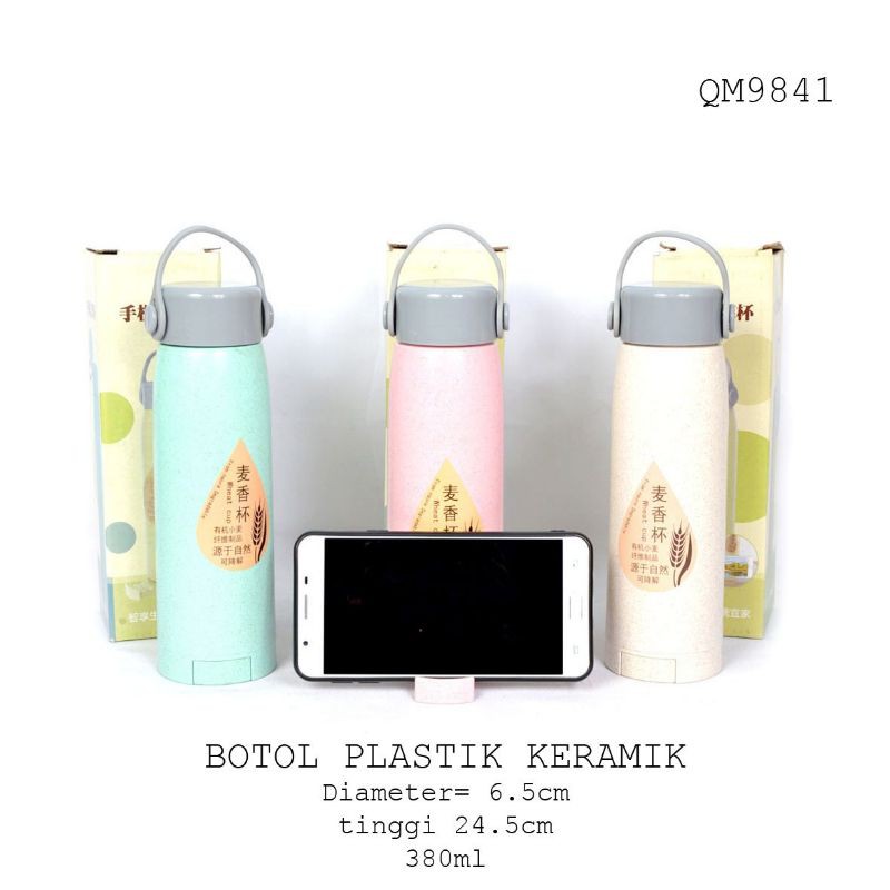 BOTOL MINUM PLASTIK KERAMIK QM8941