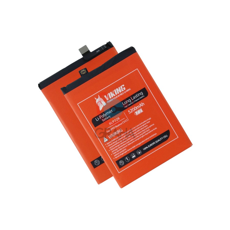 BATERAI / BATTERY / BATRE REALME C3 / C5 VIKING DOUBLE POWER