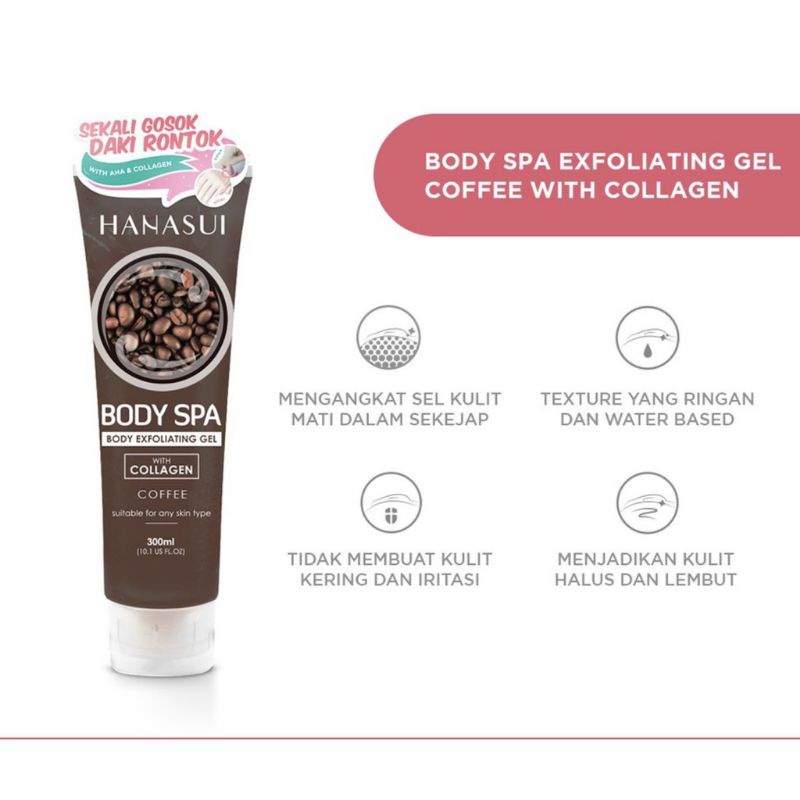 Body Spa Hanasui Coffe Perontok Daki Original BPOM