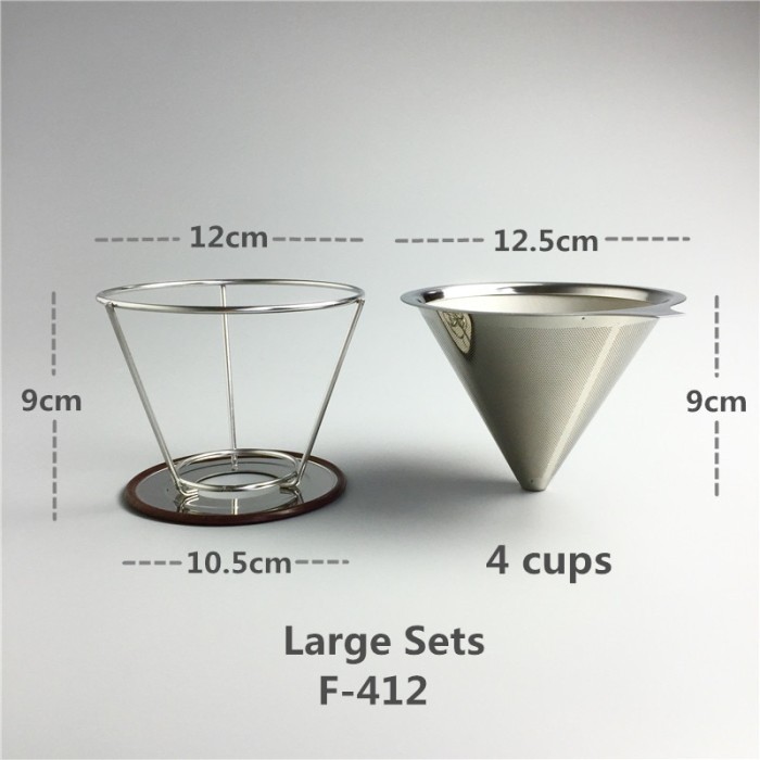 Filter Penyaring Kopi V60 Cone Coffee Dripper Filter Double Large