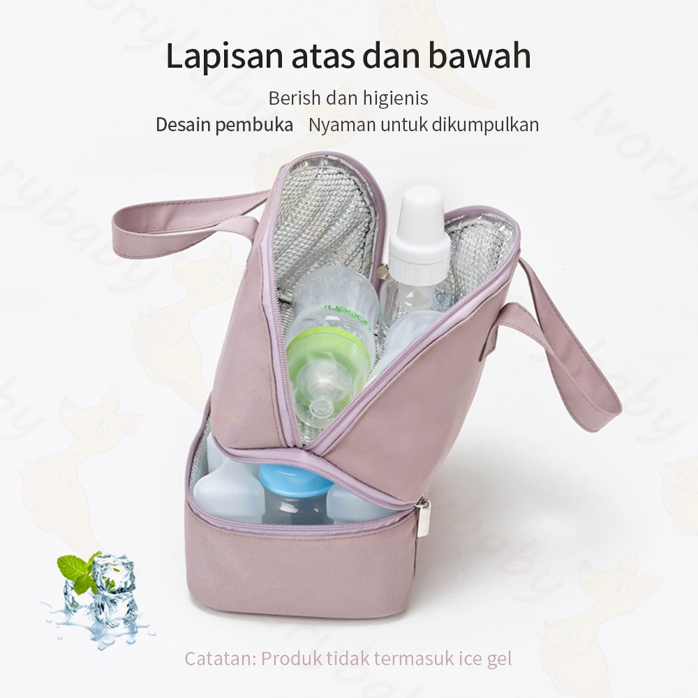 Ivorybaby Tas asi bayi diaper bag tahan air tas Perlengkapan bayi