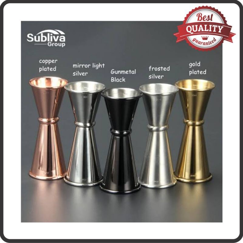 STAINLESS COCKTAIL JIGGER / MEASURING CUP / GELAS UKUR - 20/40 ml