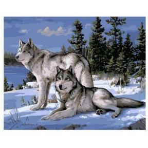 

DIY painting by number 50x40cm lukisan kanvas Animals
