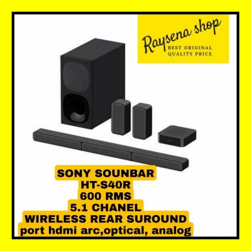 SONY SOUNDBAR HT-S40R / HTS40R / HT S40R