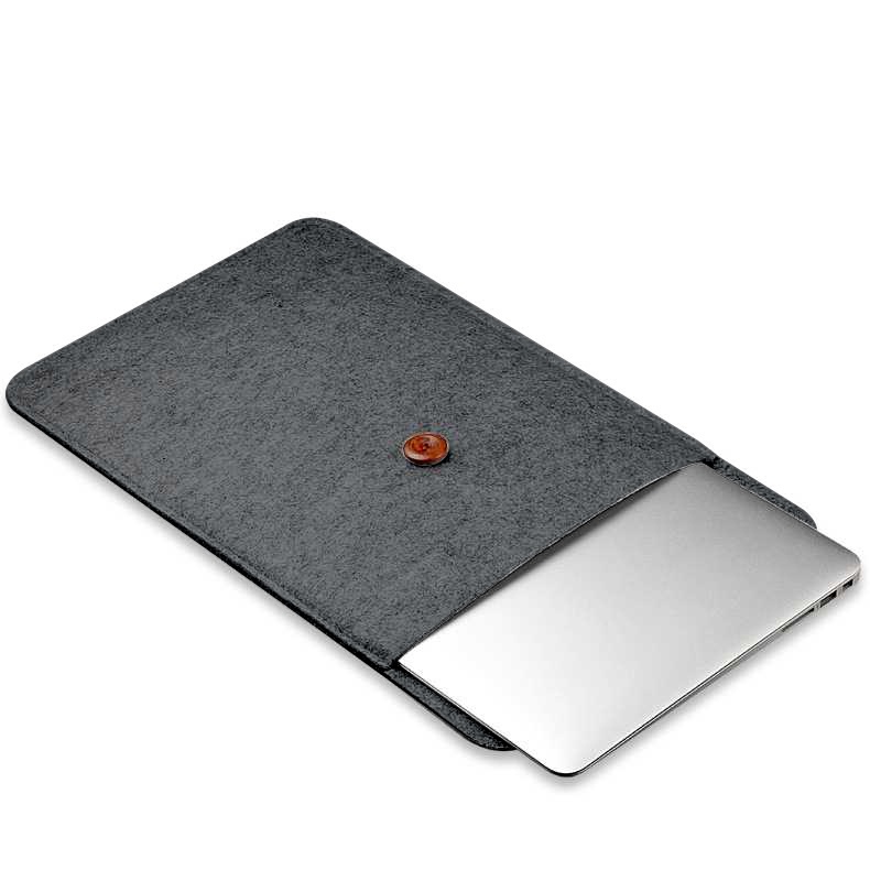 Rhodey Felt Button Style Sleeve Case Laptop Ultrabook - DA58