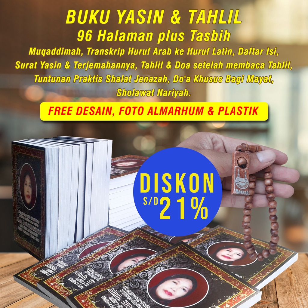 Buku Yasin dan Tahlil 96 Halaman plus Tasbih Shopee