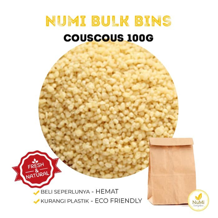 

KUR-182 BULK BIN Couscous Bulgur Gandum Kuskus per 100g