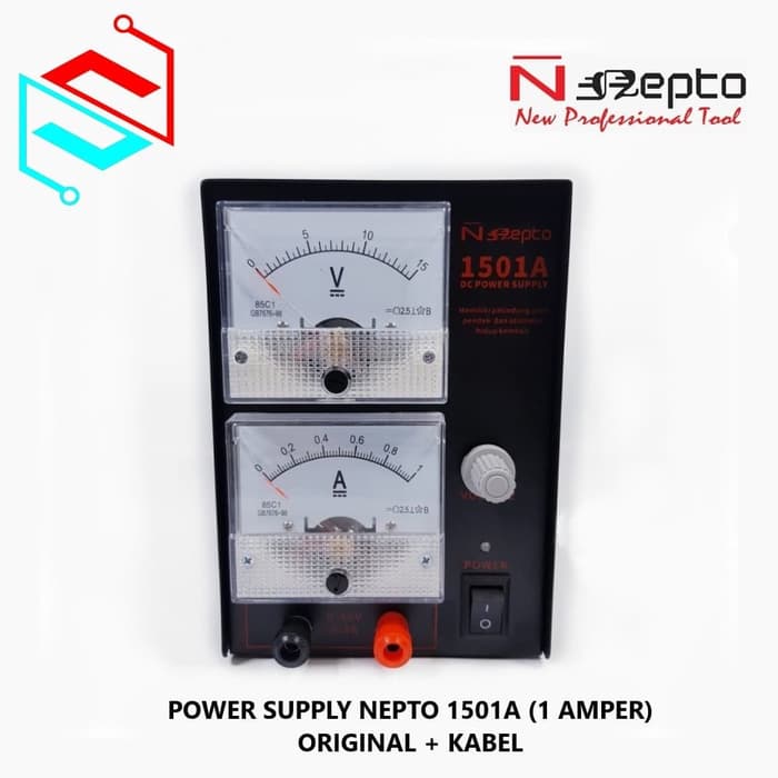 POWER SUPPLY HP NEPTO 1501A ANALOG 1 AMPER + KABEL 70027 PS-1501A