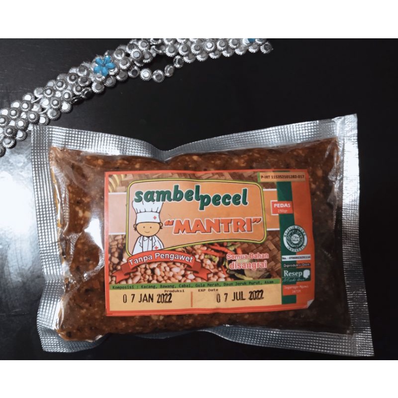 

Sambel pecel MANTRI rasa pedas 250 gram