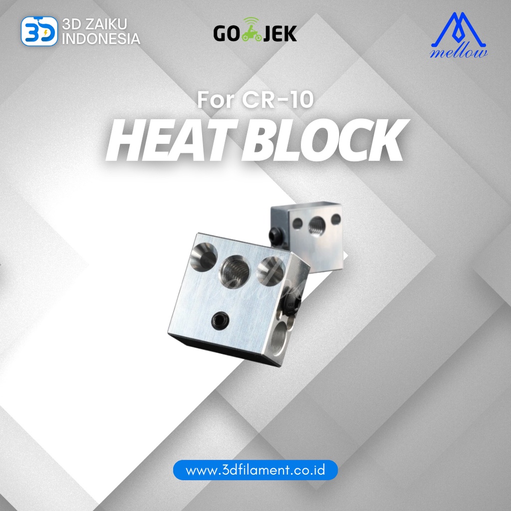 Original Mellow CR-10 Ender Series CNC Milling Cut Heat Block