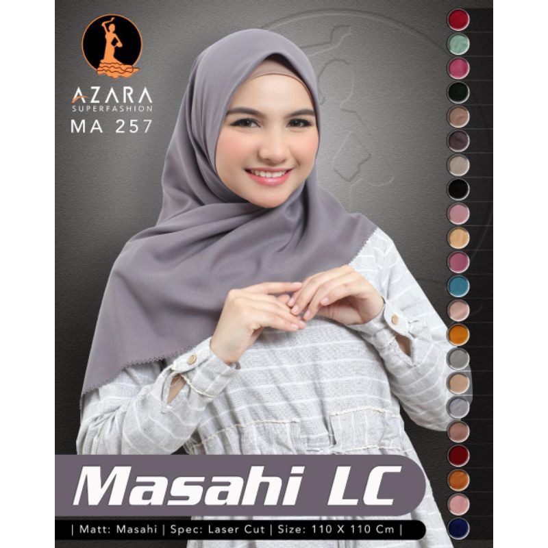 (COD) Segiempat Oskara Lasercut / Square Cutting Laser / Hijab Segiempat Azara Oskara Lasercut Murah-5