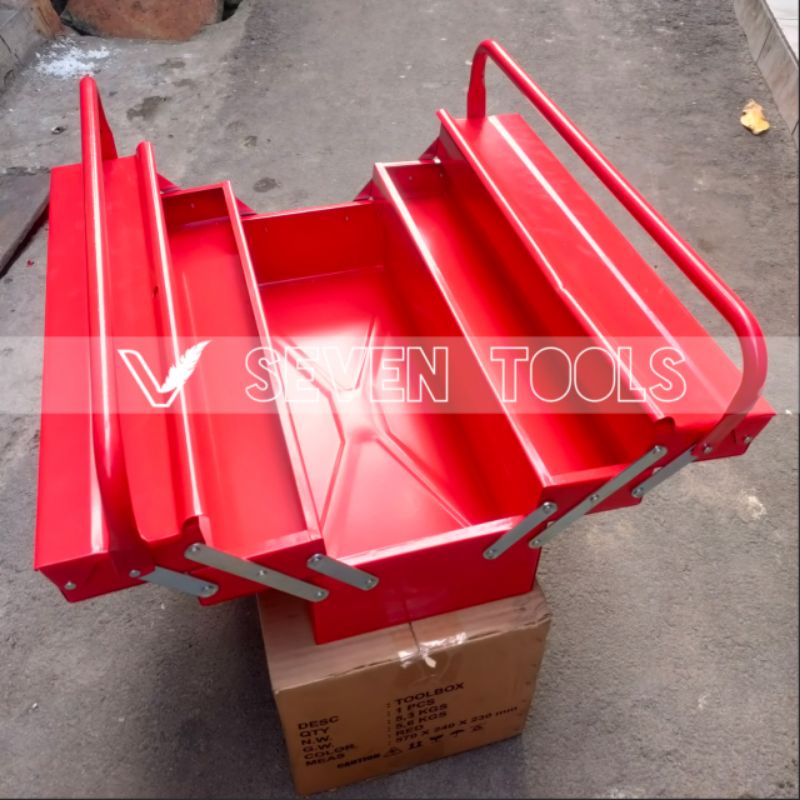 Tool Box Besi 3 susun Tempat penyimpanan perkakas kunci kunci tool box Heavy Duty