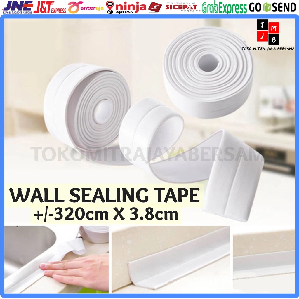 TAPE PEREKAT LAKBAN ANTI JAMUR AIR MINYAK PVC WASTAFEL DAPUR KAMAR MANDI STRIP ISOLASI