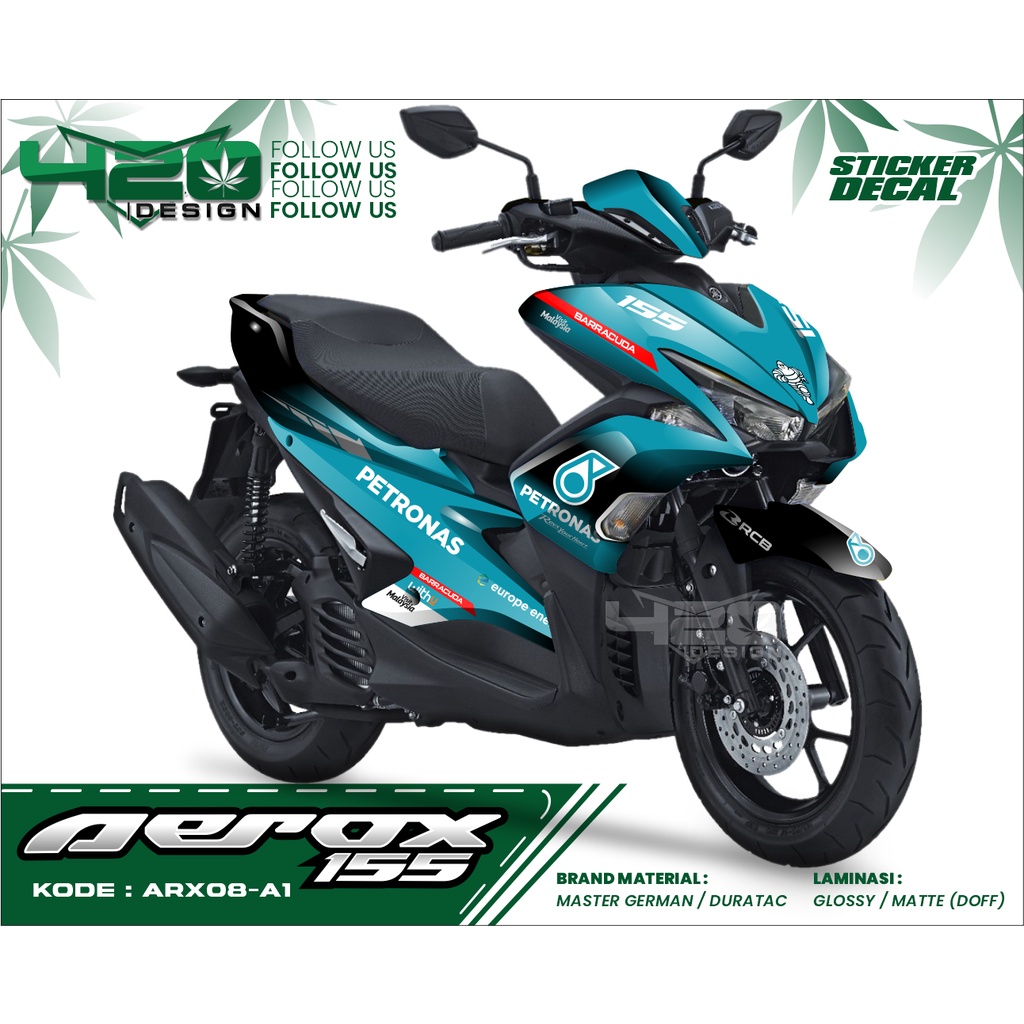 Fullbody Sticker Yamaha Aerox 155 Tosca - Skotlet Stiker Full Motor Yamaha Aerox 155 - Kode ARX