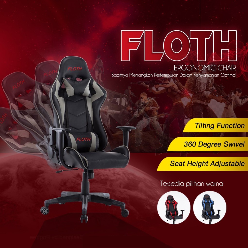 Kursi Gaming Floth Ergonomic Chair