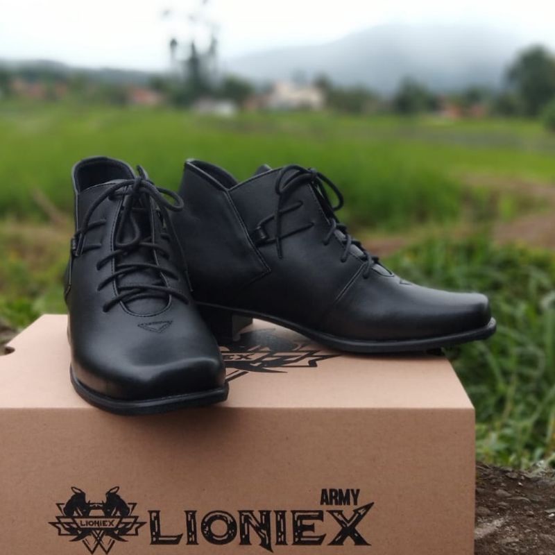 SEPATU PDH WANITA LIONIEX 03 KULIT SAPI ASLI SEPATU PDH DINAS KANTOR TNI POLRI SECURITY SATPAM