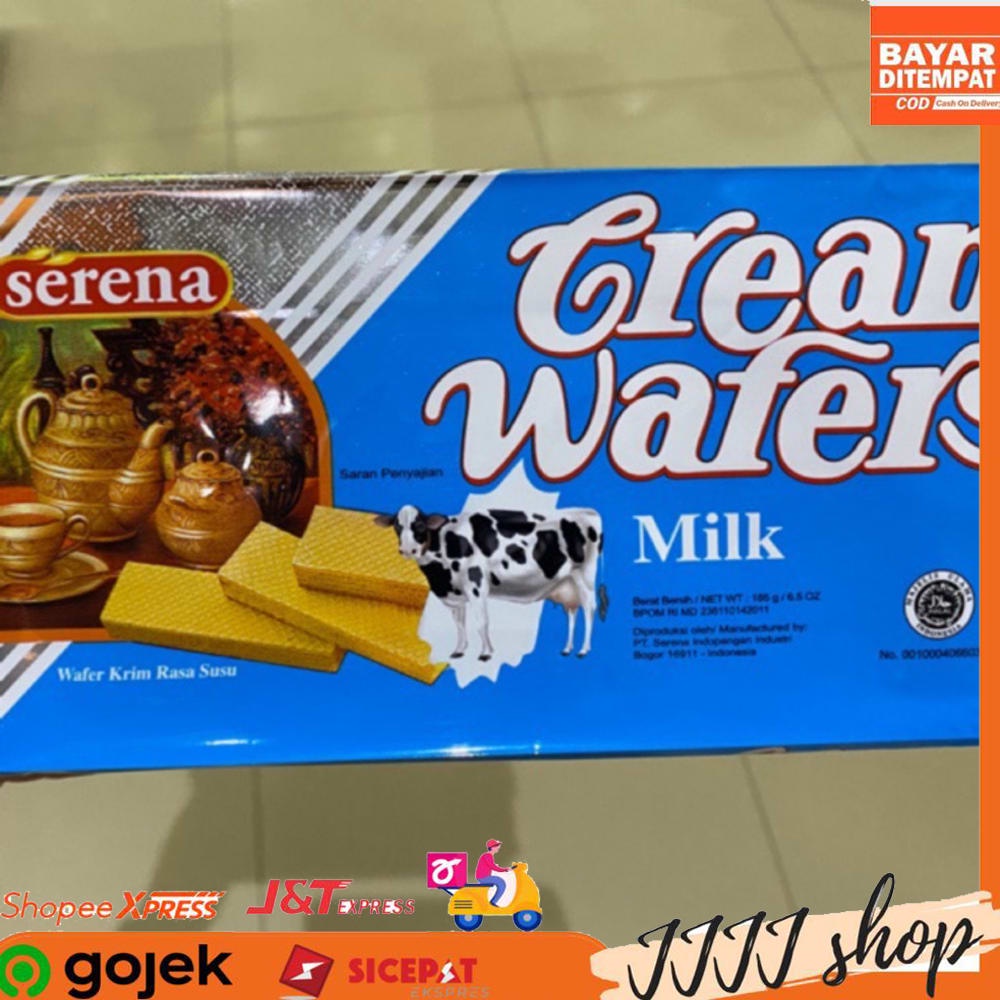 

Serena Cream Wafers Milk Cemilan Snack Wafer 185 gr