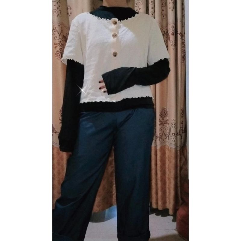 RAJUT KEPANG,ATASAN UNIQLO,KEMEJA,OUTER.