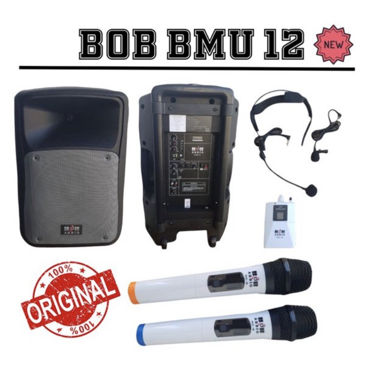 Original Speaker Aktif Meeting Portable BOB NEW BMU 12 inch Wireless