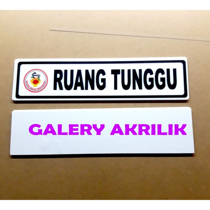 

SIGN BOARD ACRYLIC RUANG TUNGGU 5X 20 AKRILIK PAPAN NAMA Elegan