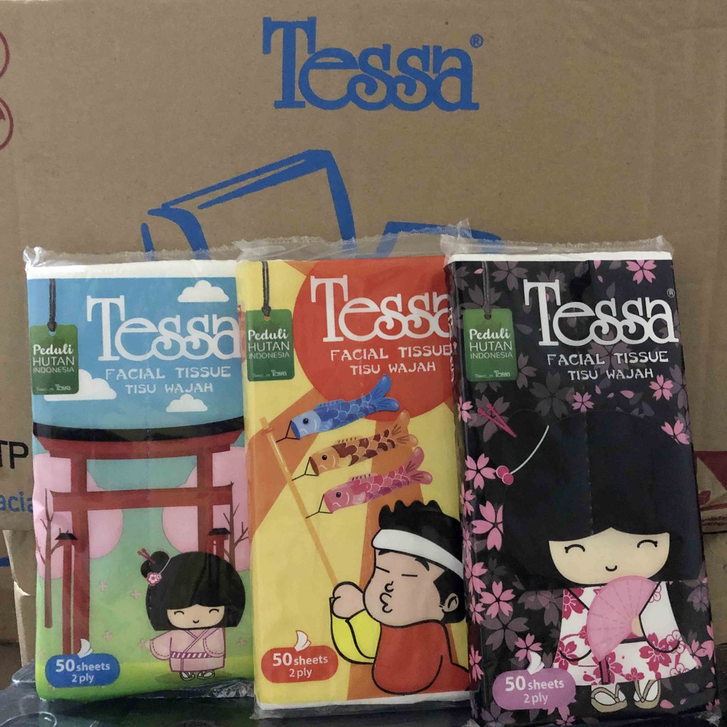 Tisu Tissue TESSA FACIAL 50 lembar/ SHEET 2 PLY READY PROMO