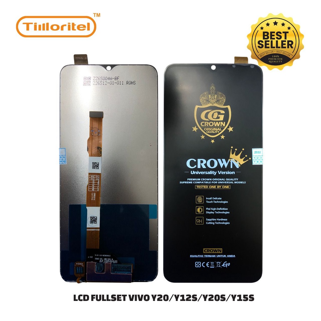 LCD+TS VIVO Y20/Y12S/Y20S/Y15S/Y01 BLACK