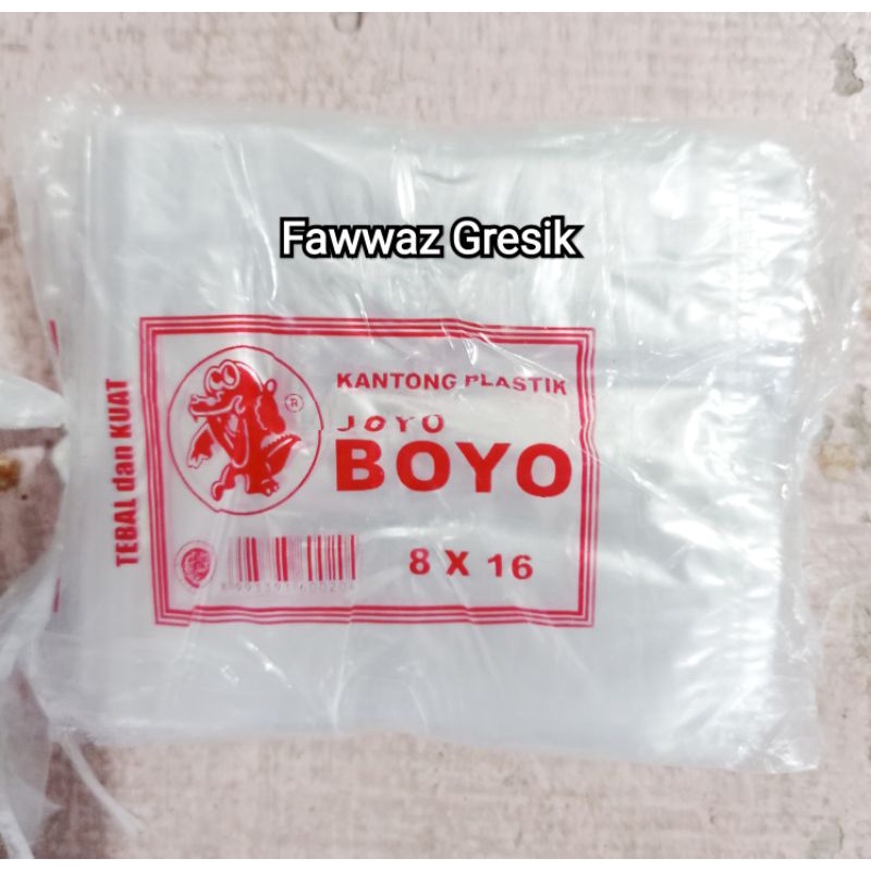 Kantong Plastik Joyo Boyo 2 ons - PP Bening Boyo 2 Ons ( 8x16 cm )