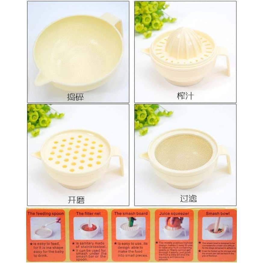 Set Peralatan Makan Bayi / Alat Makan Bayi food maker set food making