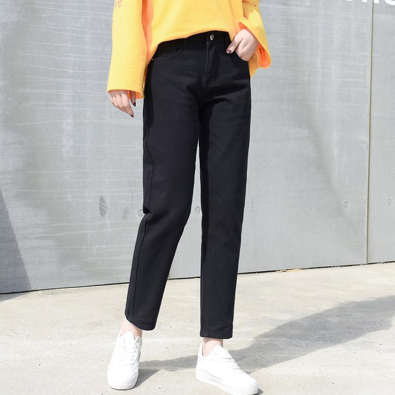 plus size black boyfriend jeans
