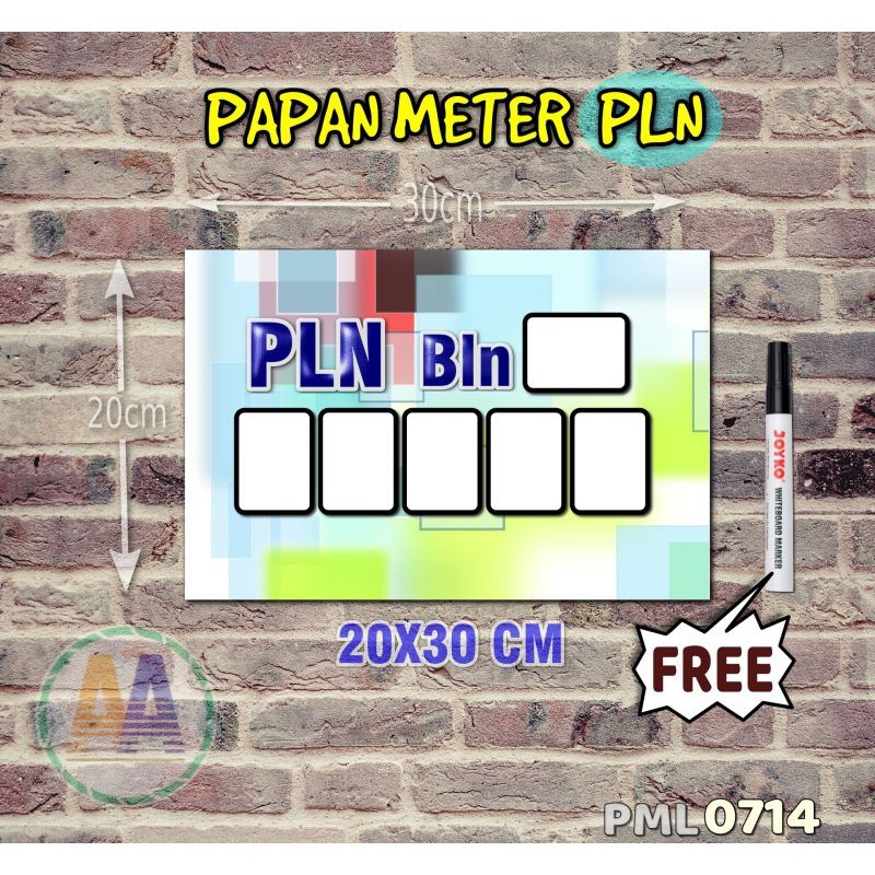 

Papan Meter Listrik PLN PAM motif Unik - Pastel 14 - Toko2A