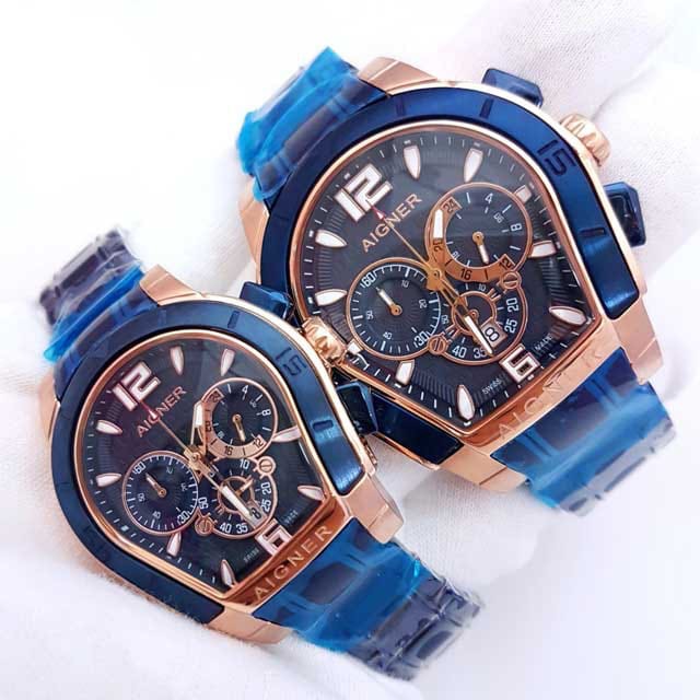 Jam tangan Aigner Palermo series couple super chronograph aktif