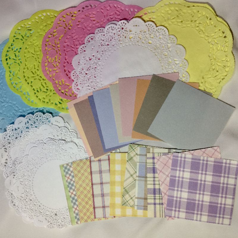 

35 pcs Paper Bundle Doilies Paper for Journaling Scrapbook