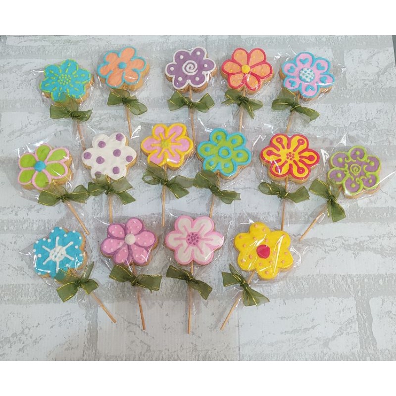 

deon cookies tusuk bunga kukis flower