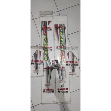stiker striping vega R lama merah putih 4bagian original ygp
