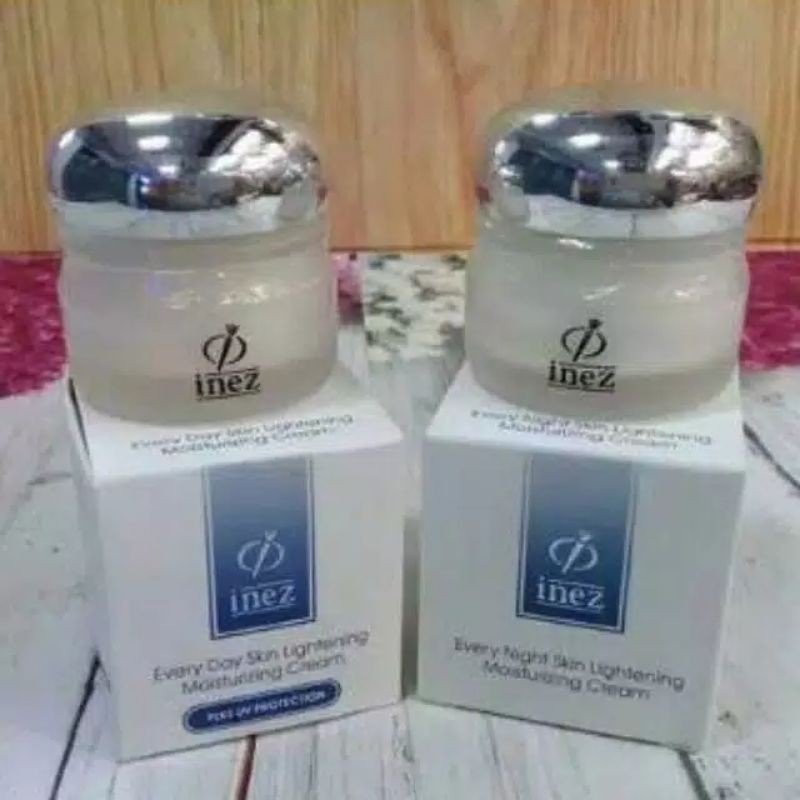 PAKET INEZ EVERYDAY EVERYNIGHT SKIN LIGHTENING MOIZTURIZER CREAM