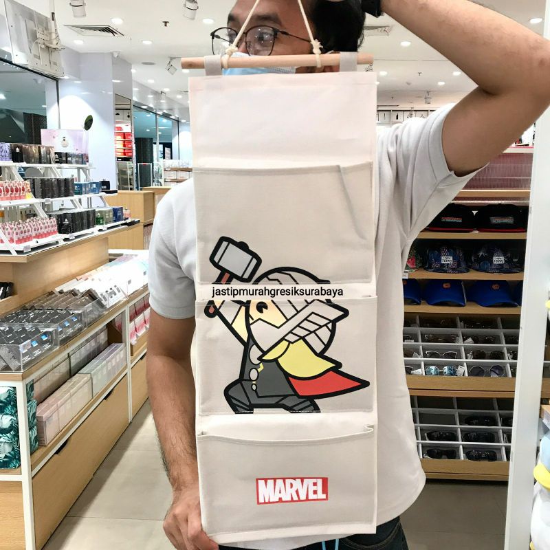MARVEL HANGING ORGANIZER MINISO TEMPAT PENYIMPANAN GANTUNG MINISO RAK GANTUNG MINISO THOR CAPTAIN AM