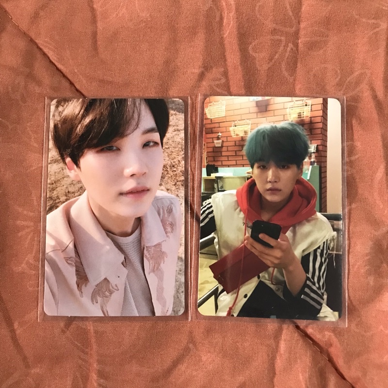 pc photocard bts bangtan suga yoongi love yourself ly tear her ver Y E
